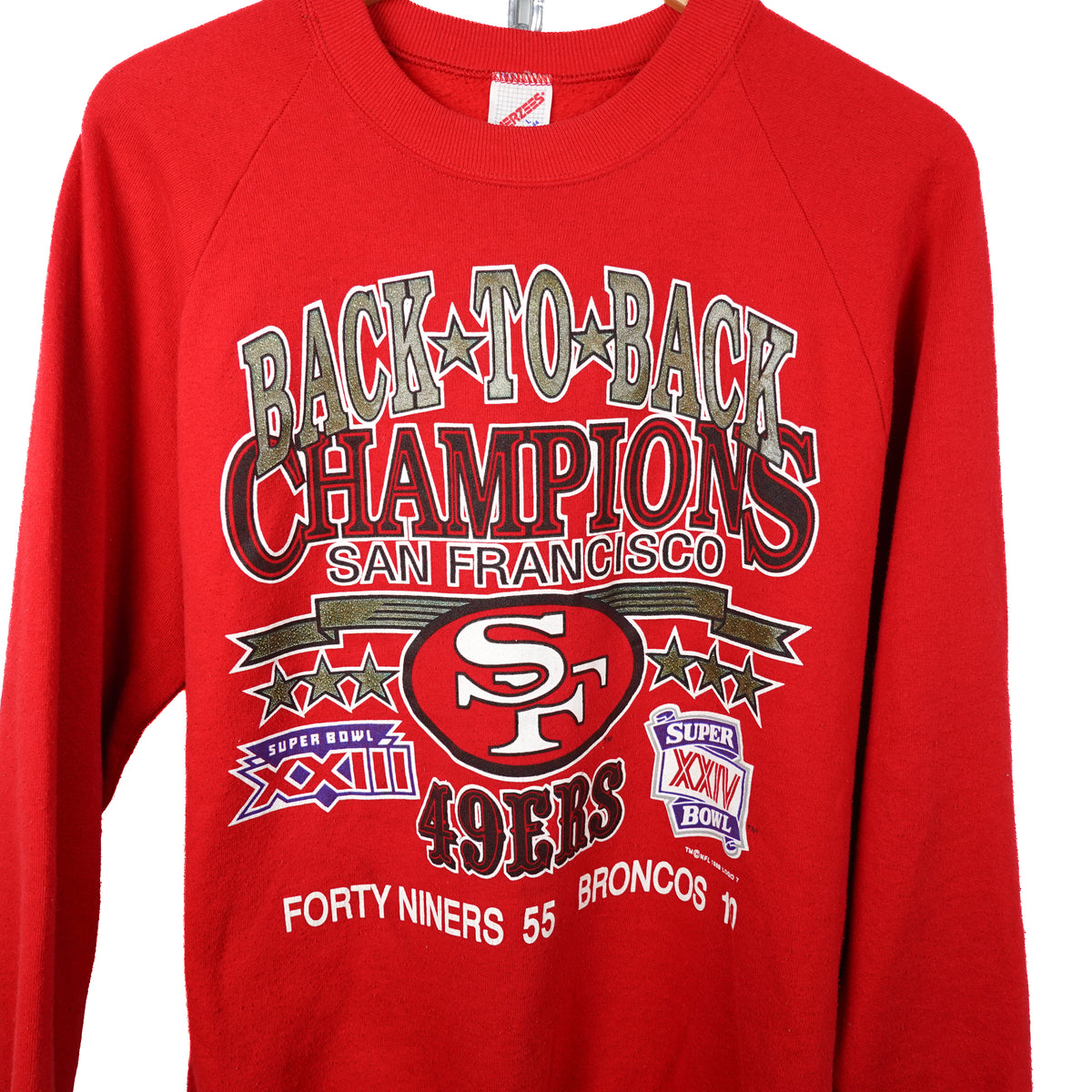 1989 49ers Back To Back Crewneck - Size L