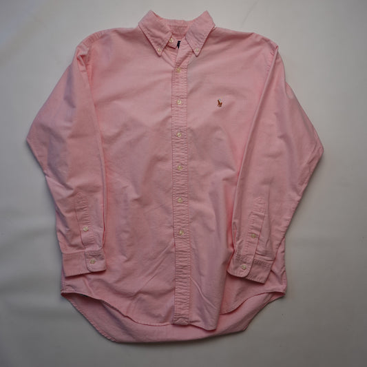 1990s Polo RL Pink Button Up - Size L