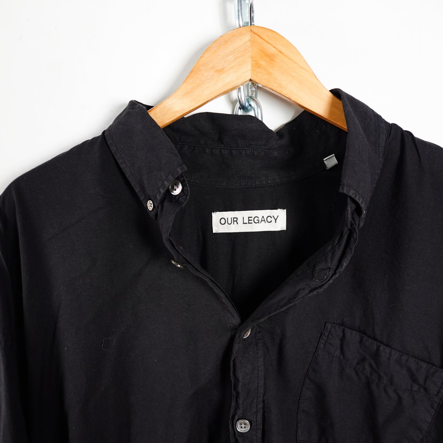 Our Legacy Borrowed Black Button Up - Size 50