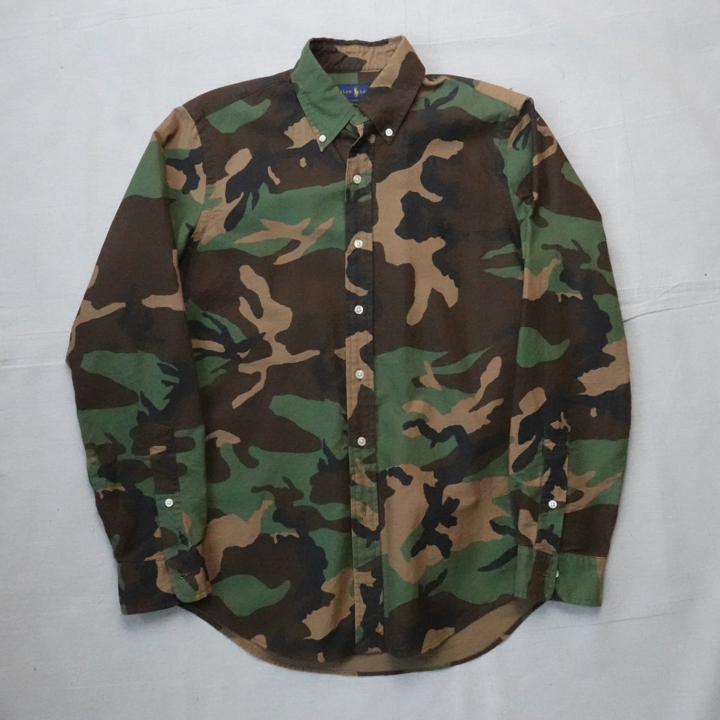 Polo RL Camo Button Up - Size M