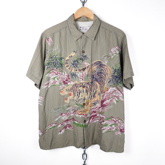 OVO Avanti Silk SS Button Up - Size L