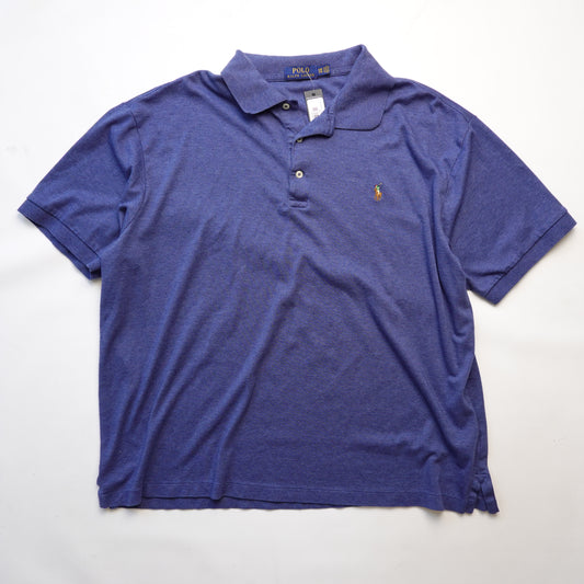 Polo RL Heather Blue Polo - Size XXL