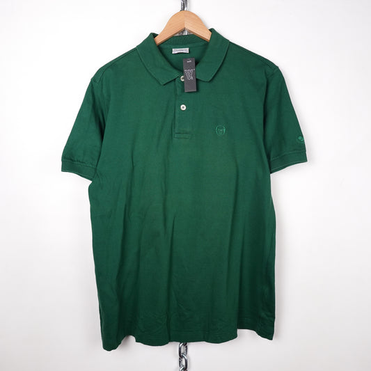Vintage Sergio Tacchini Green Polo Shirt - Size L