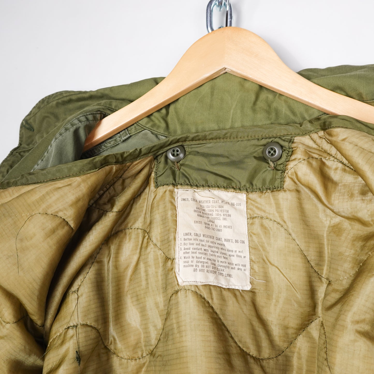 Vintage Military Heavy Coat - Size L