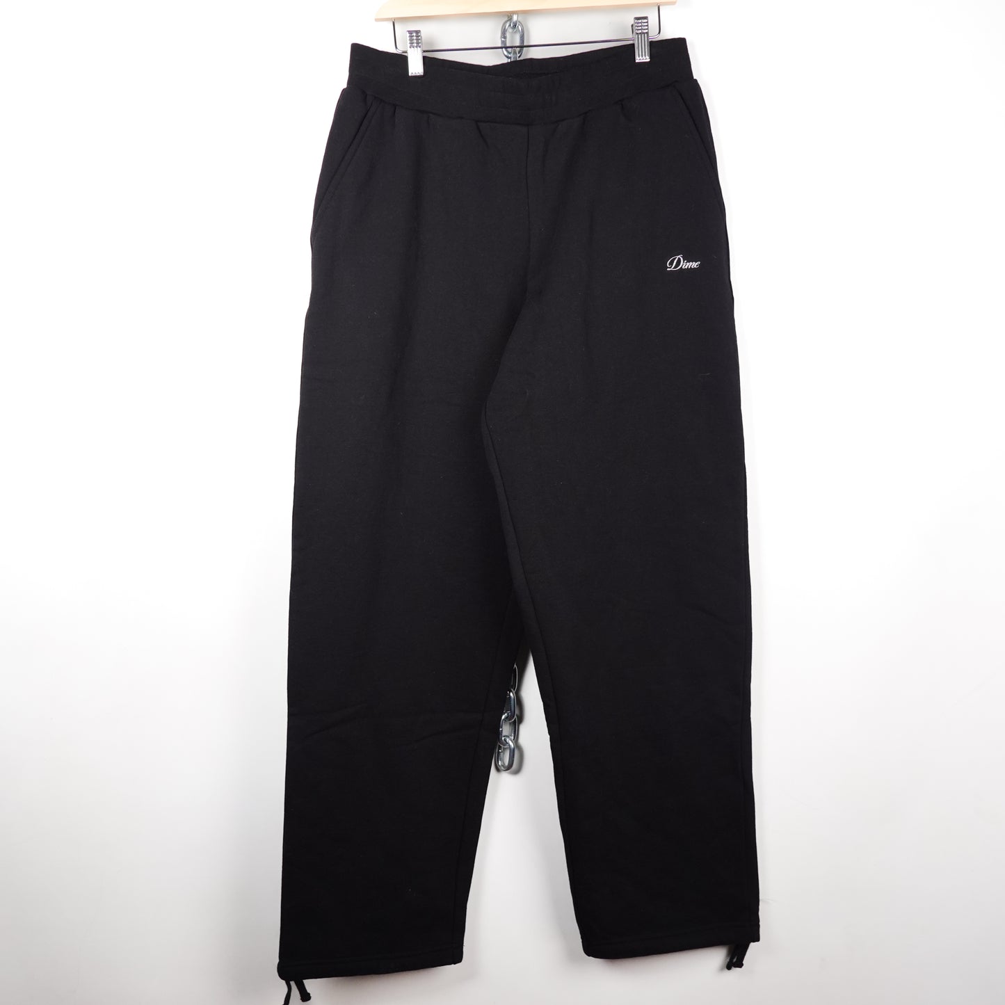 Dime Black Sweat Pants - Size L