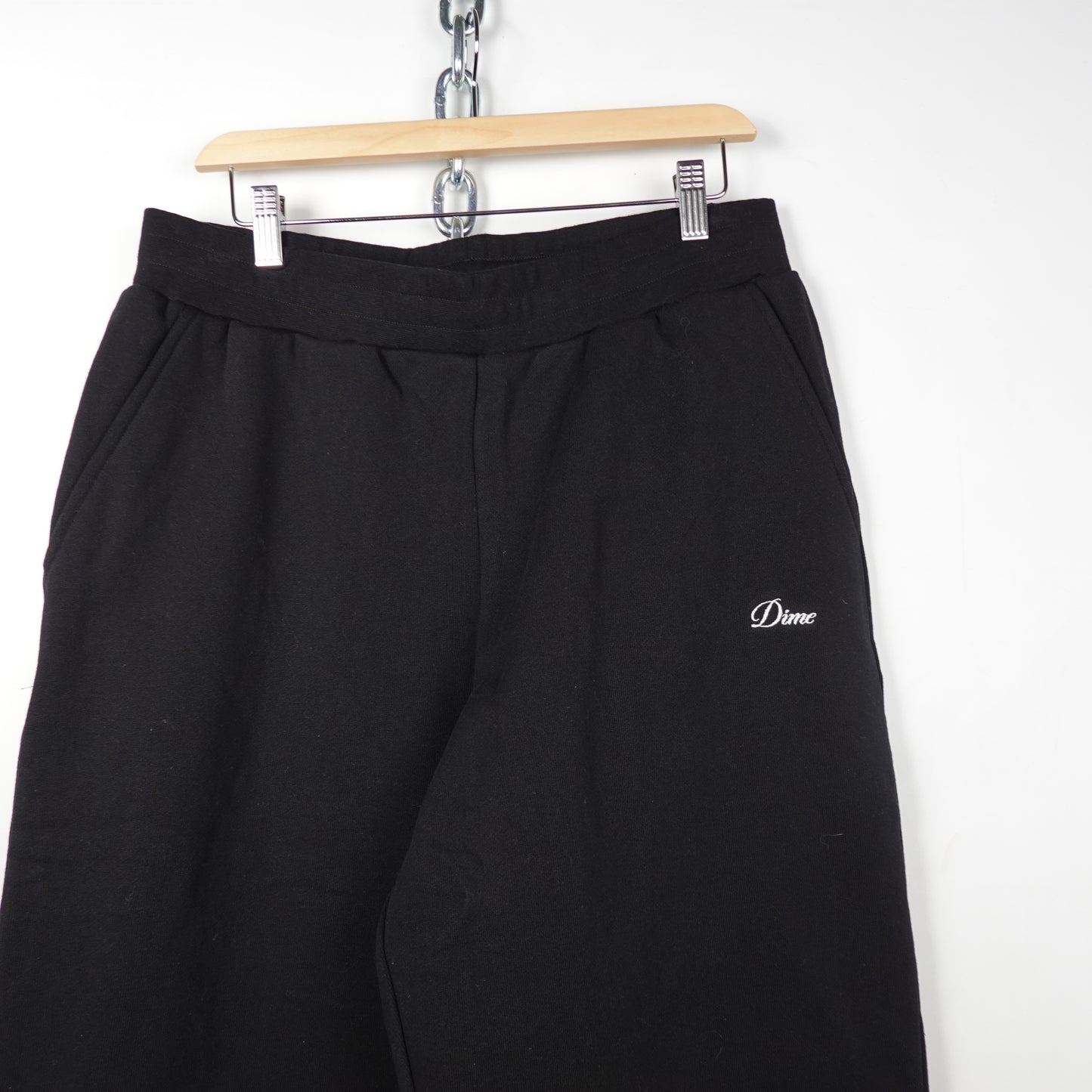 Dime Black Sweat Pants - Size L
