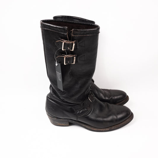 Vintage Engineer Leather Boots - Size 9