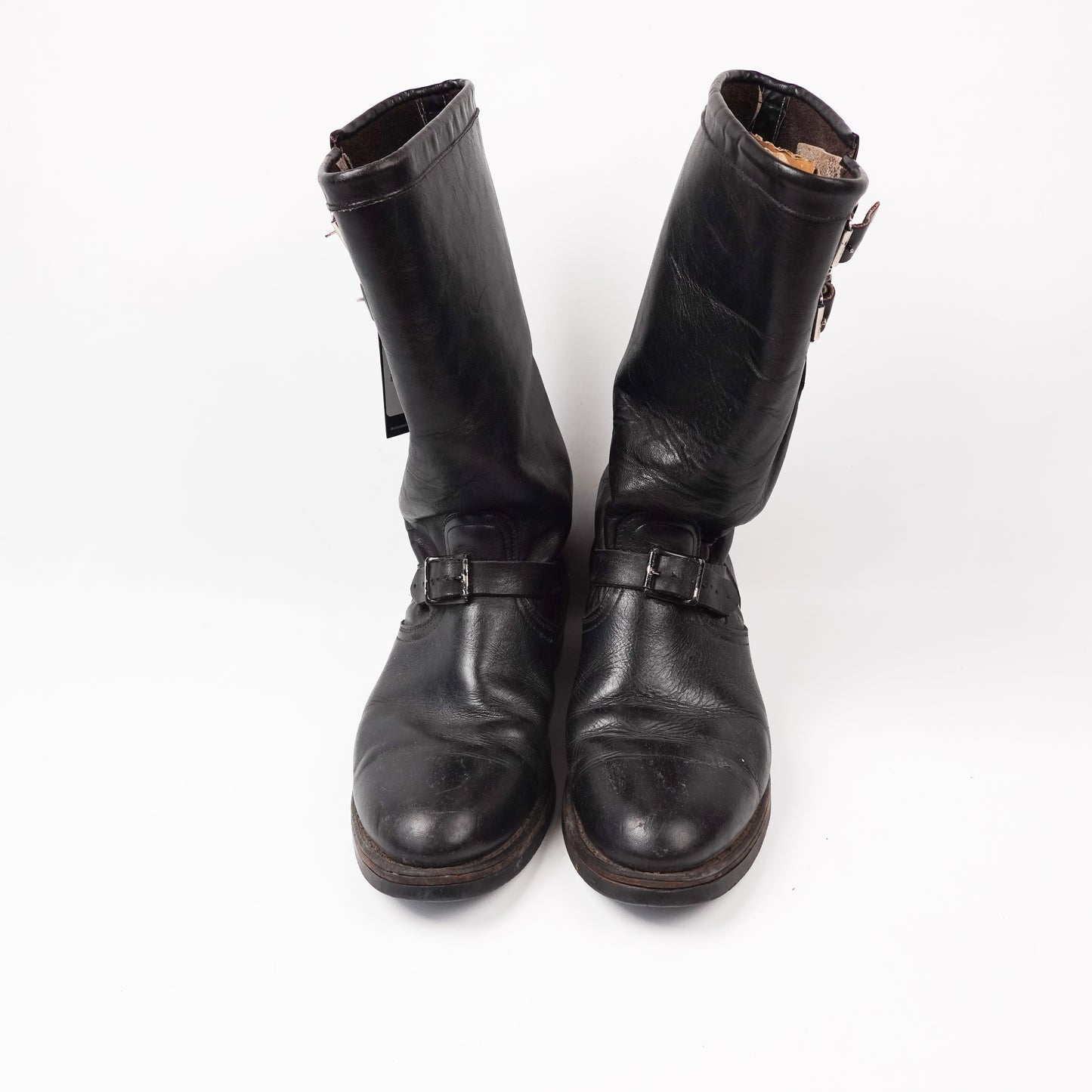 Vintage Engineer Leather Boots - Size 9