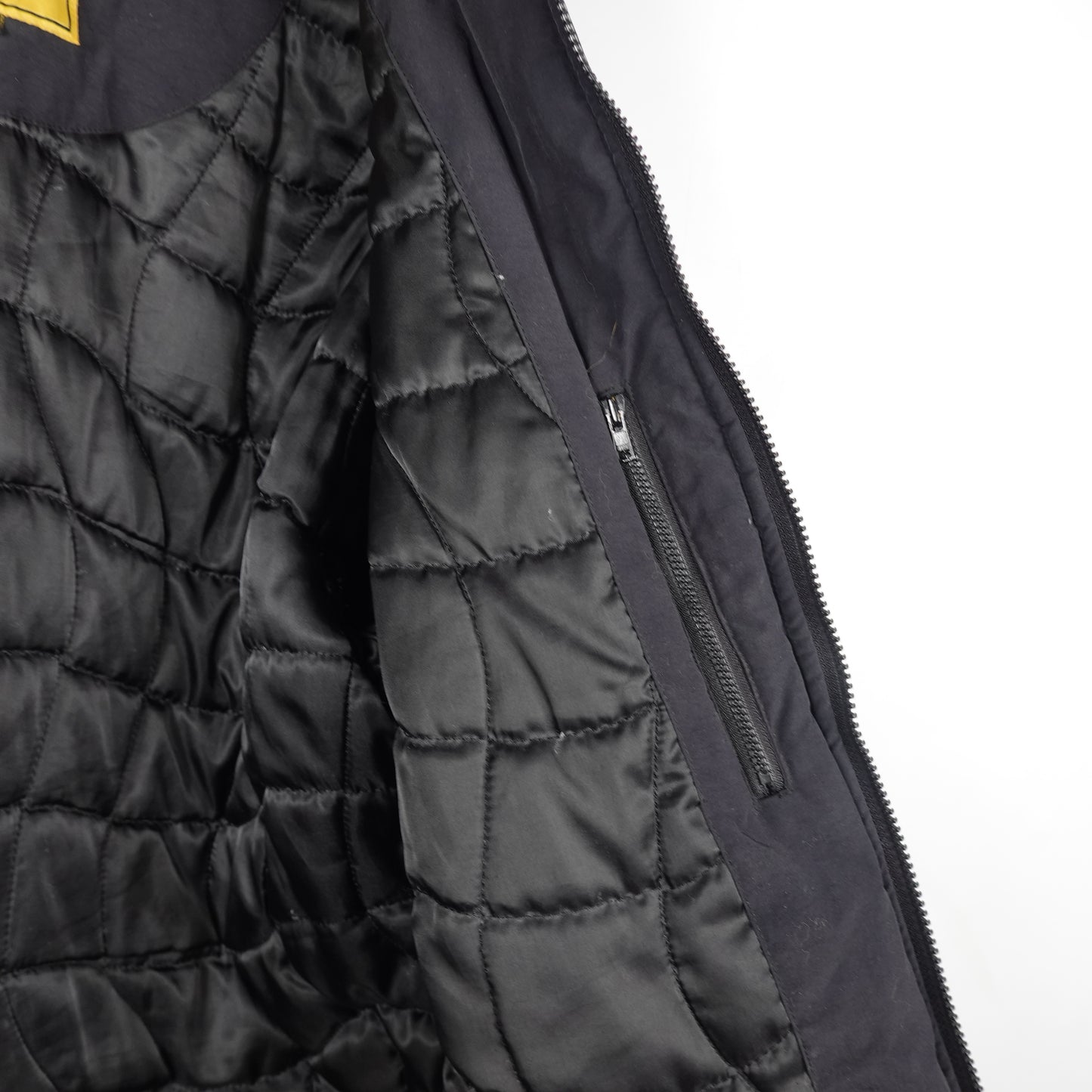 Dime Quilted Black Hooded Jacket - Size L