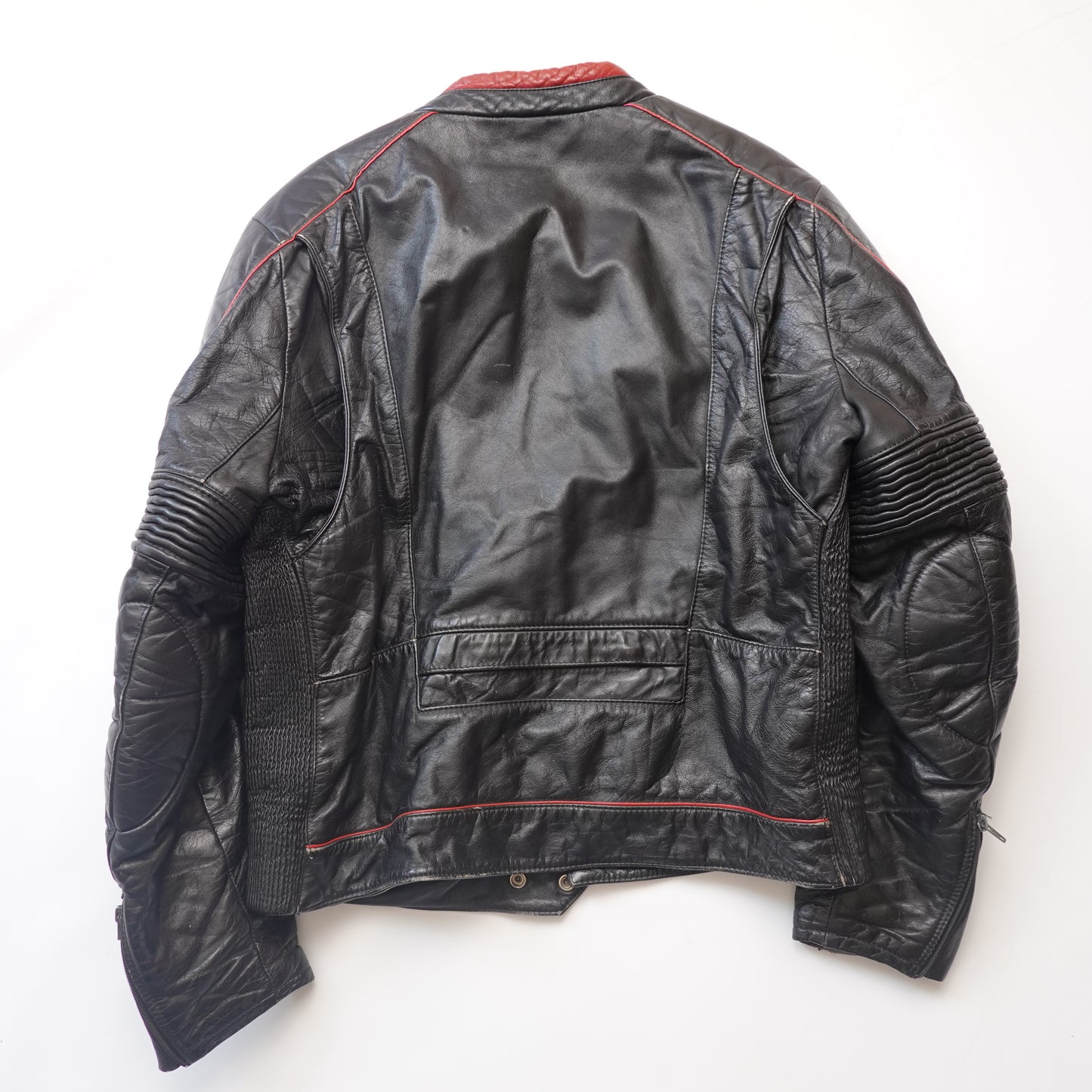 1980s Leather Biker Jacket - Fits M/L