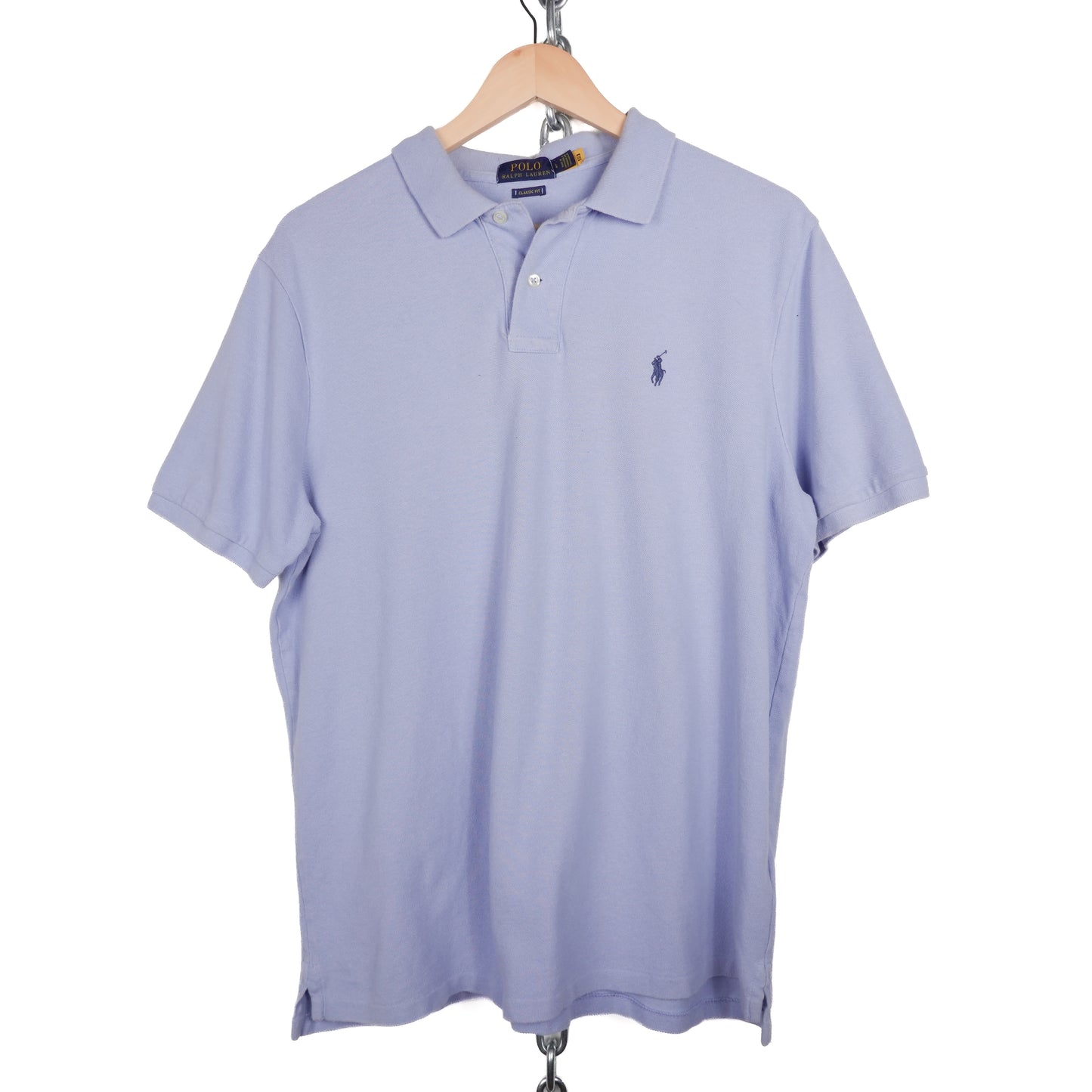 Polo RL Baby Blue Polo Shirt - Size L