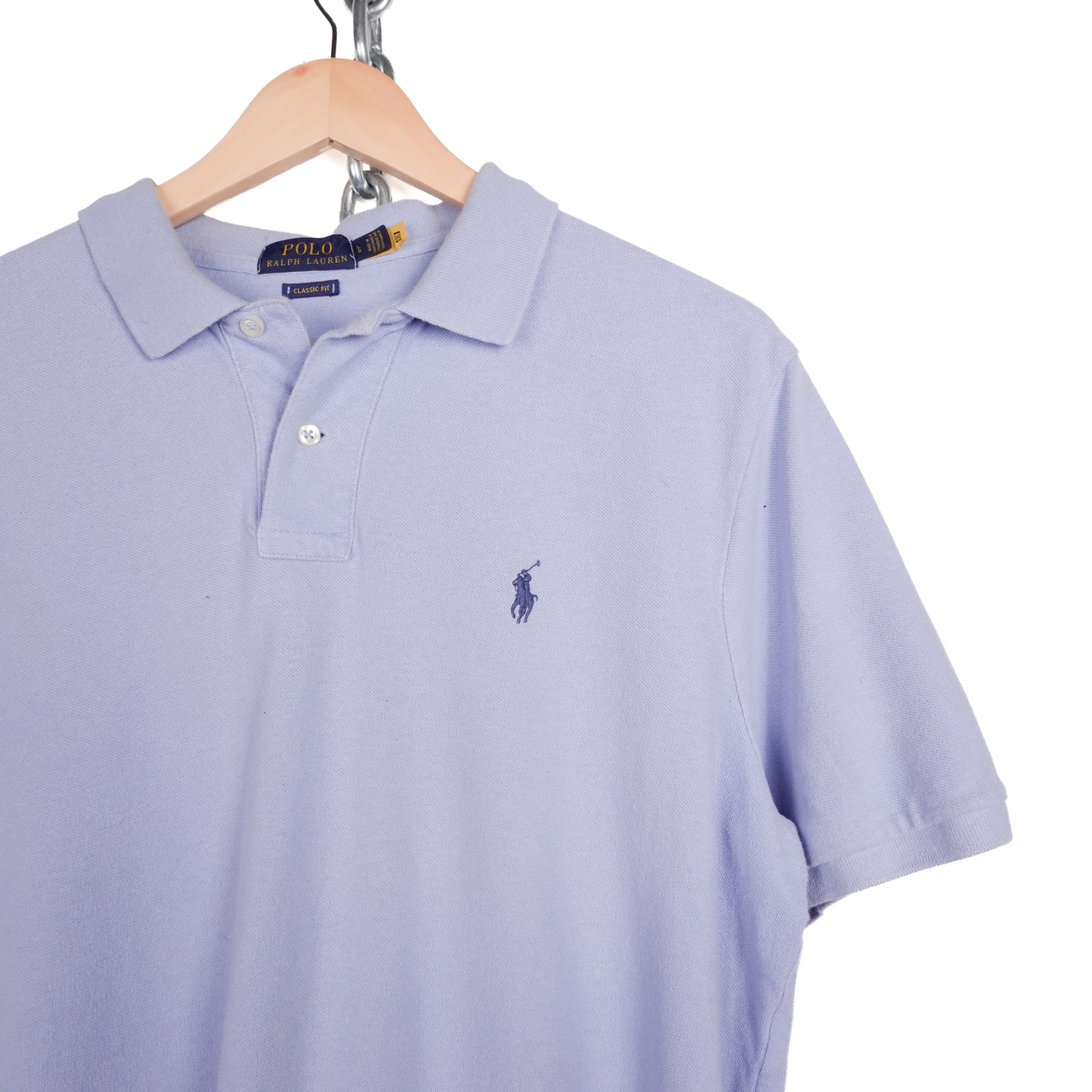 Polo RL Baby Blue Polo Shirt - Size L