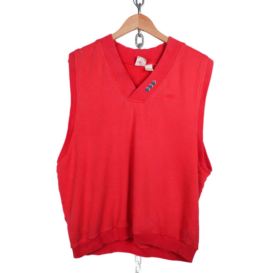 Vintage Nike Red Sweater Vest - Size L