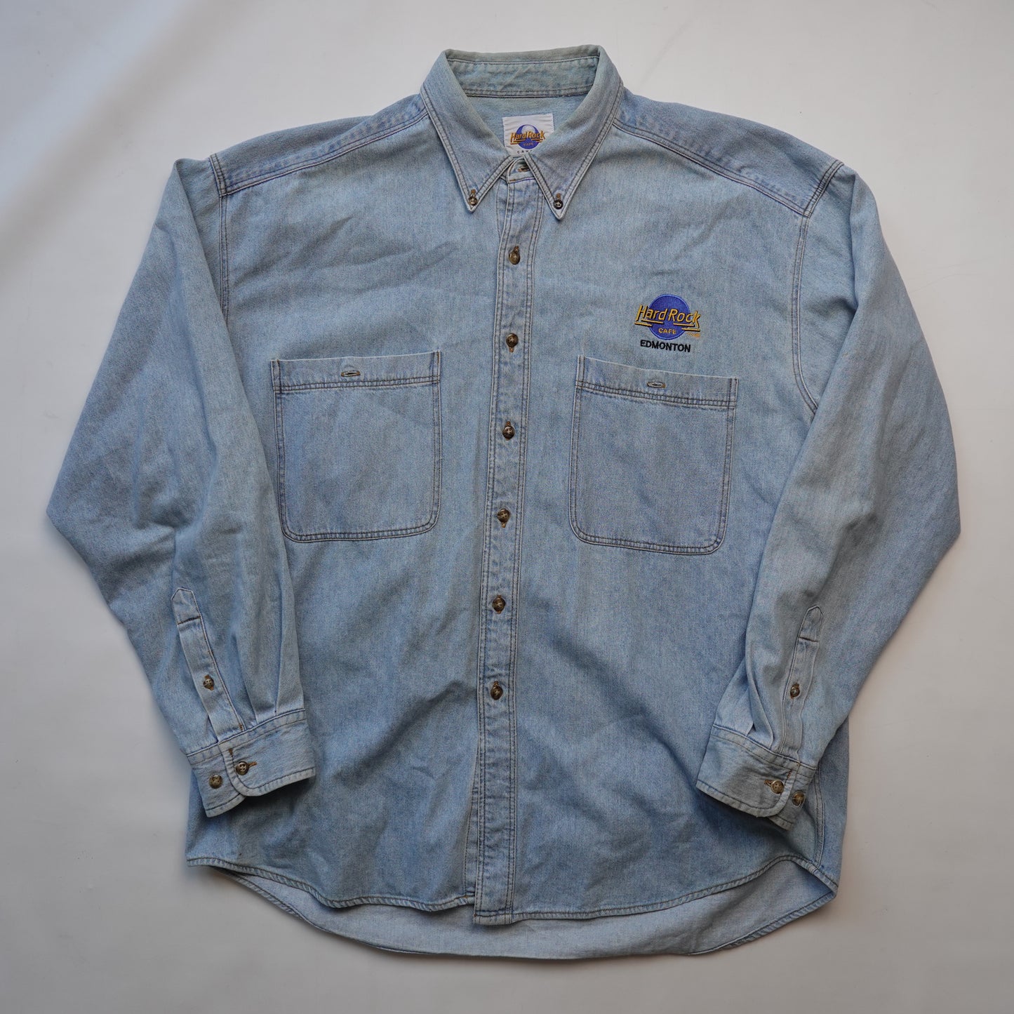 Hard Rock Edmonton Denim Button Up - Size L