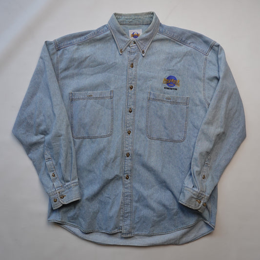 Hard Rock Edmonton Denim Button Up - Size L
