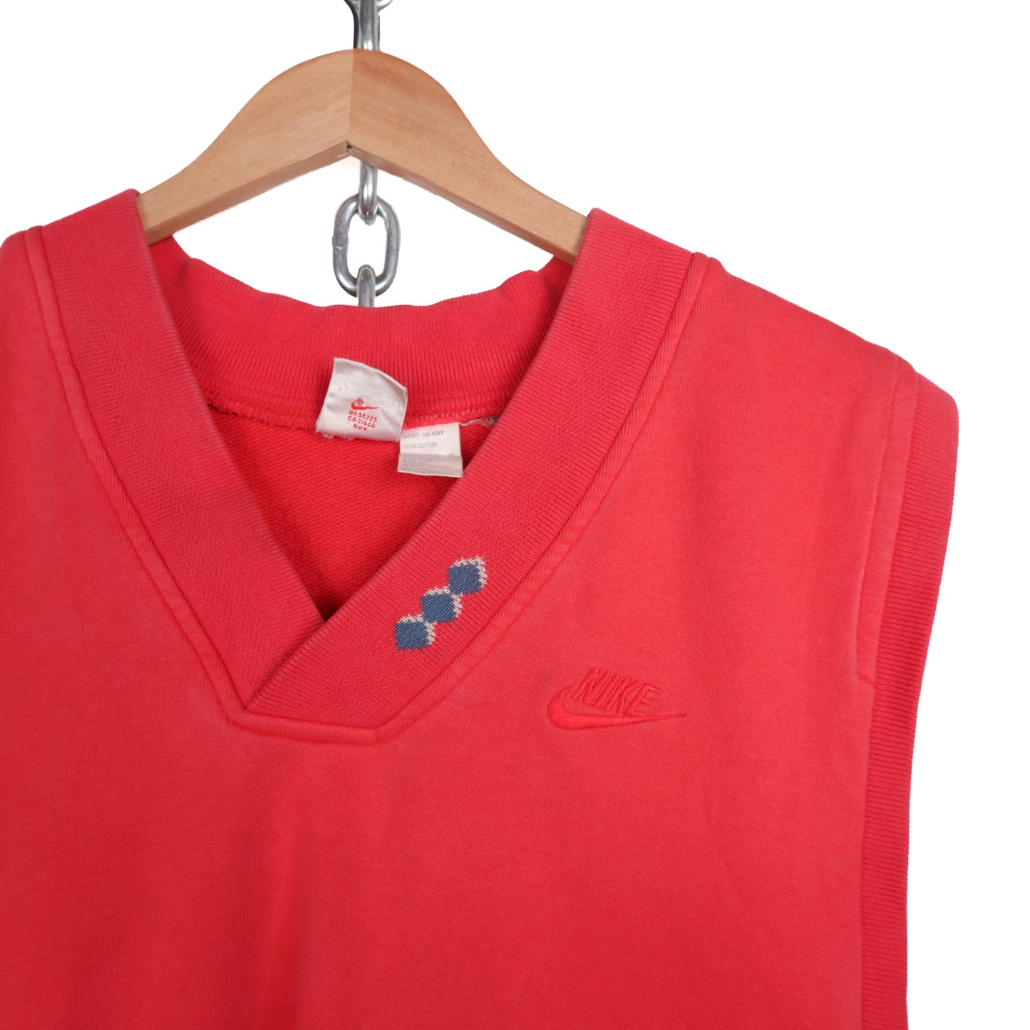 Vintage Nike Red Sweater Vest - Size L