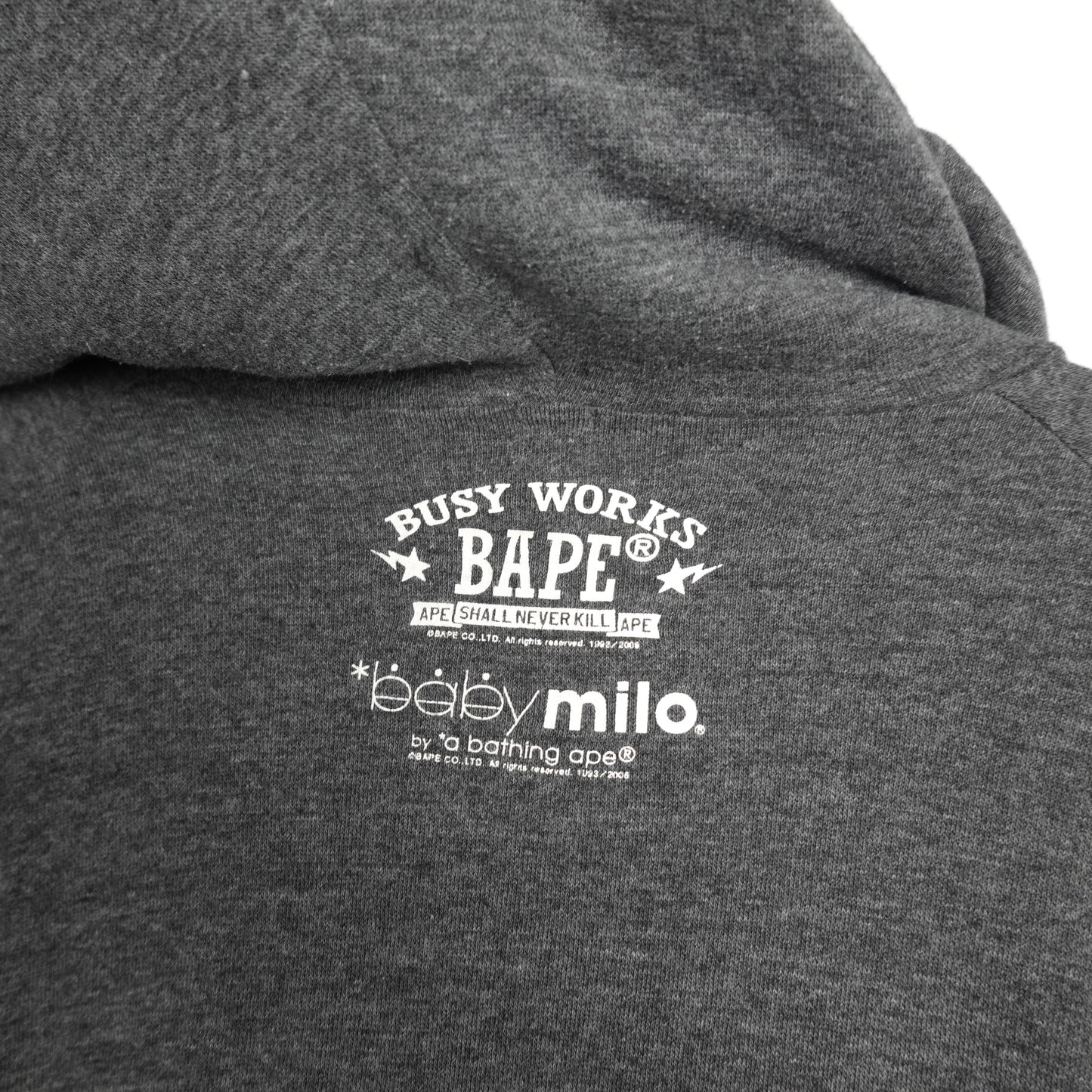 2006 Bape Baby Milo Full Zip Hoodie - Size L