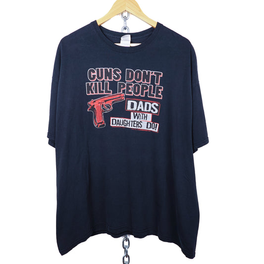 Vintage Guns Don't Kill People Tee - Size XXL