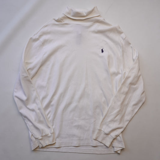 Polo RL White Turtleneck - Size XL