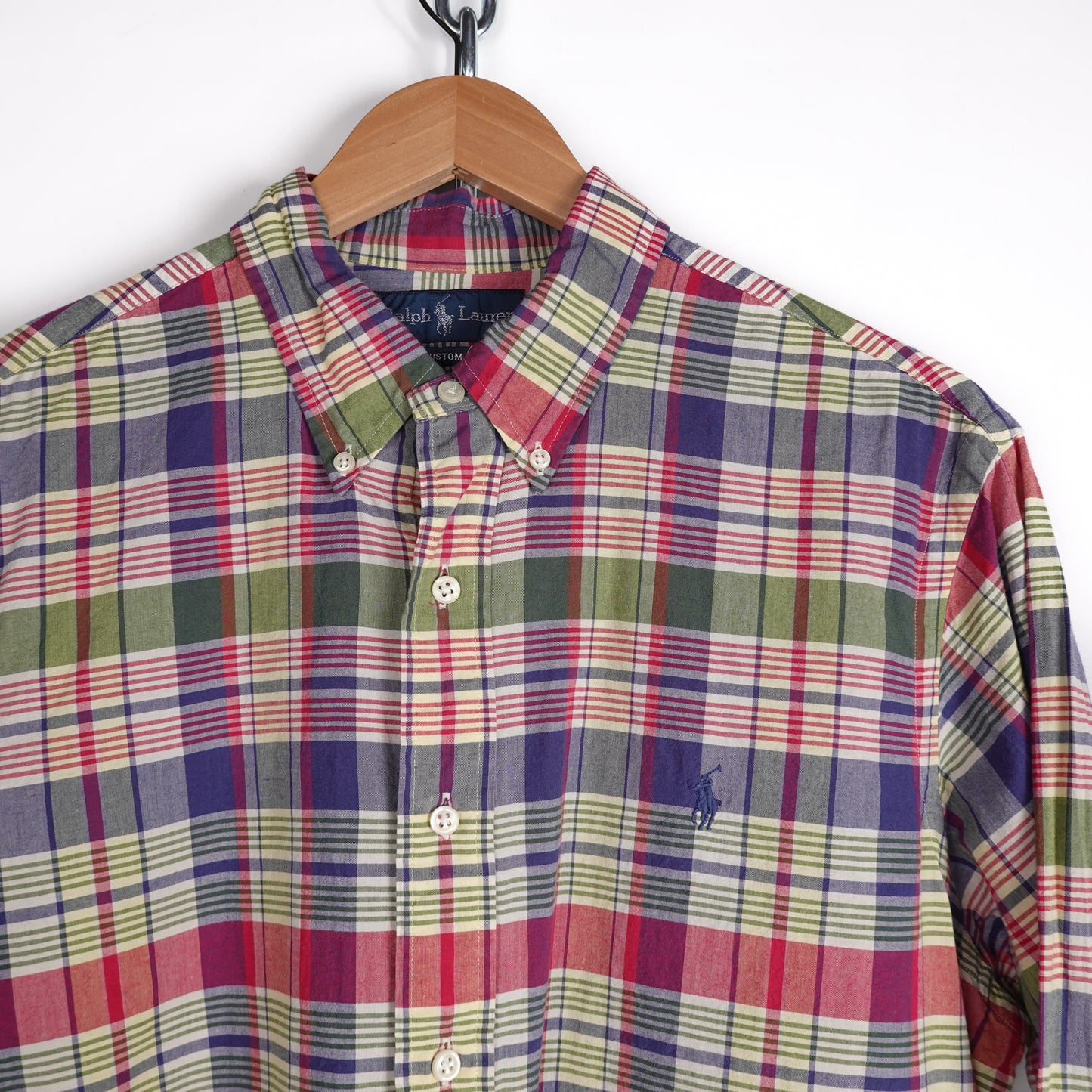 1990s Polo RL Plaid Button Up - Size L