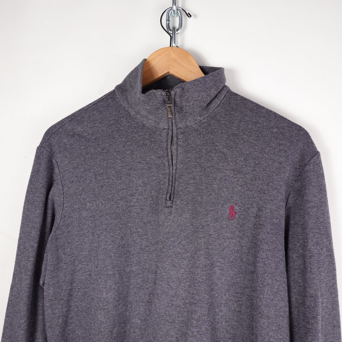 Polo RL 1/4 Zip Up Sweater - Size M