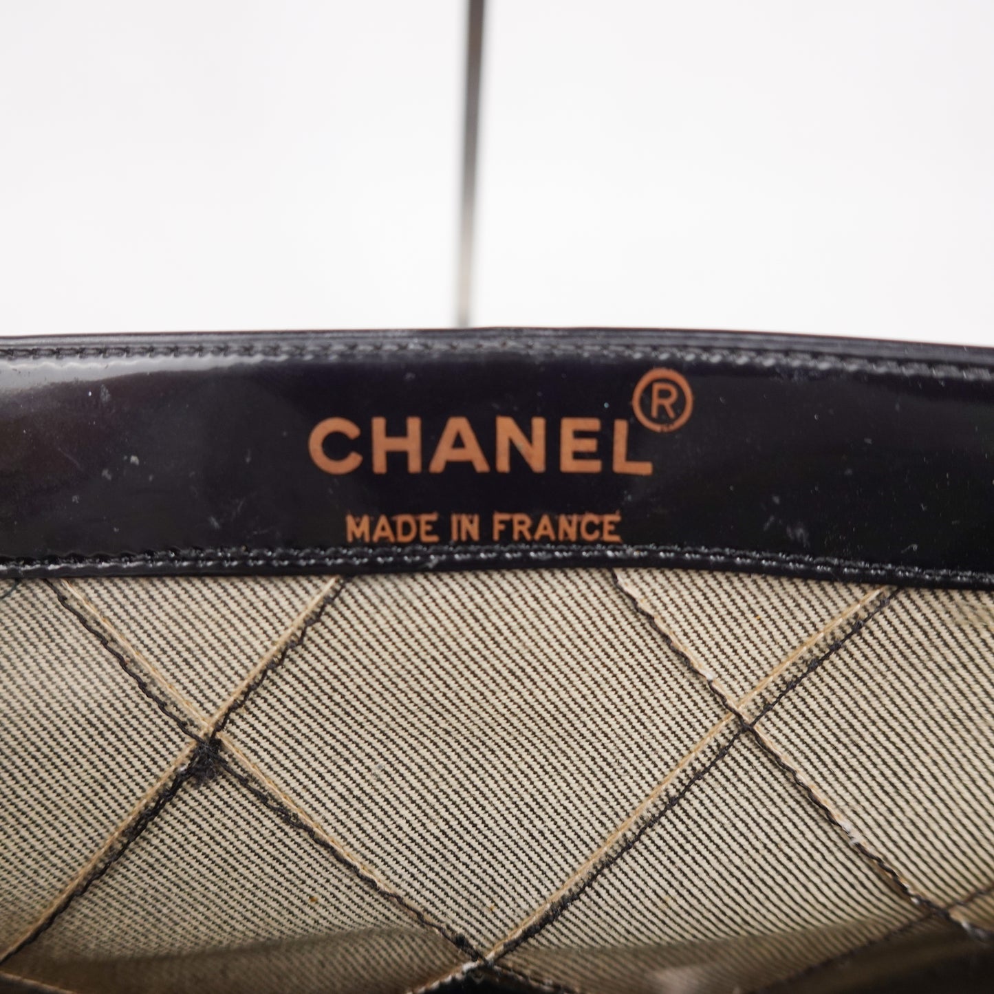 1990s Chanel Maxi Single Flap Bag - Denim & Patent Leather