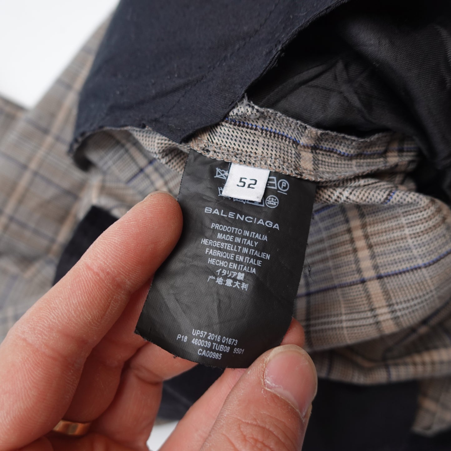 Balenciaga Plaid Pant - Size 30
