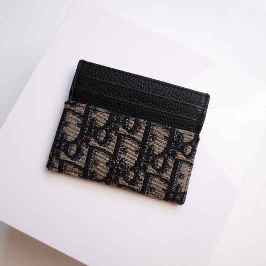 Dior Oblique Calfskin Card Holder