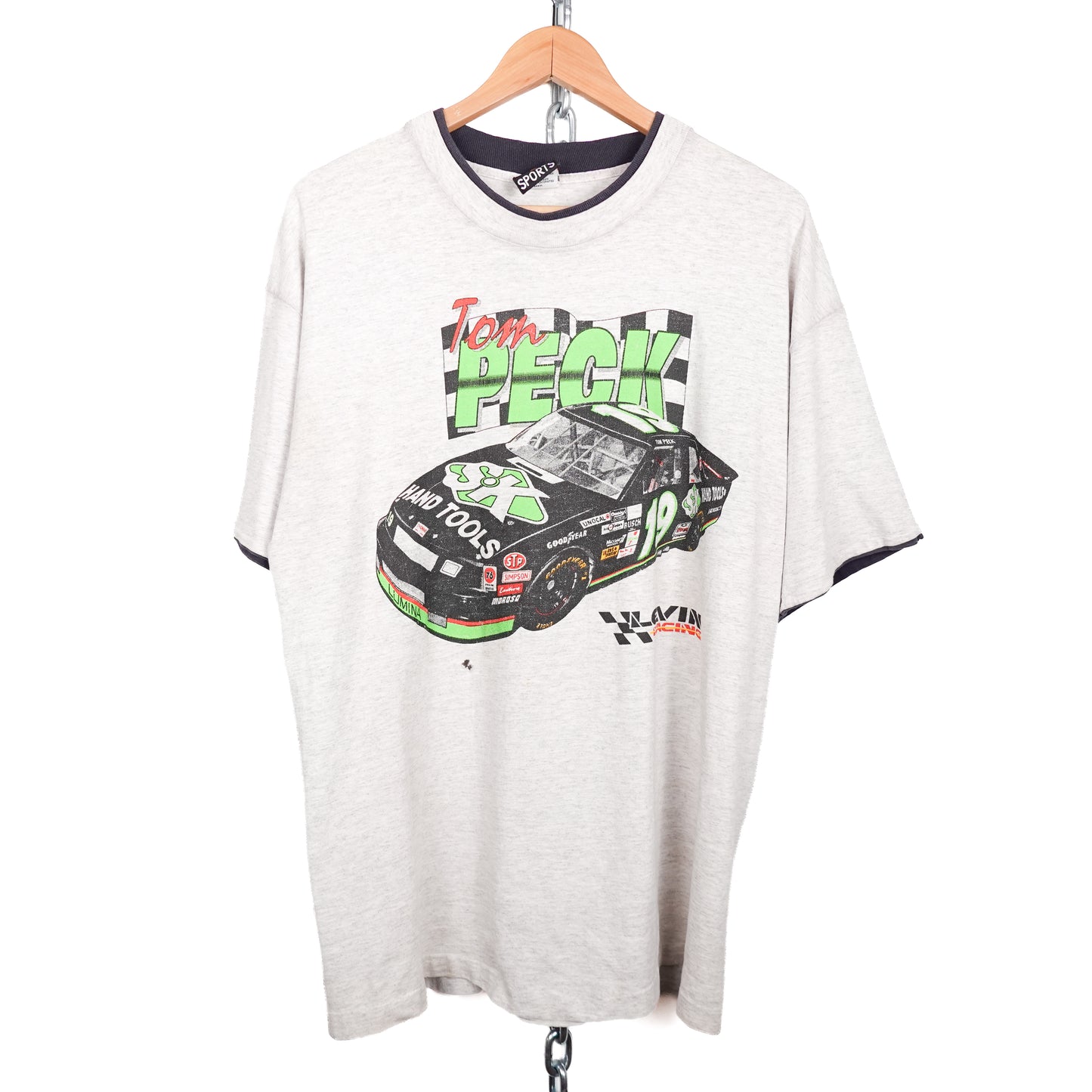 Vintage Tom Peck Racing Tee - Size XL