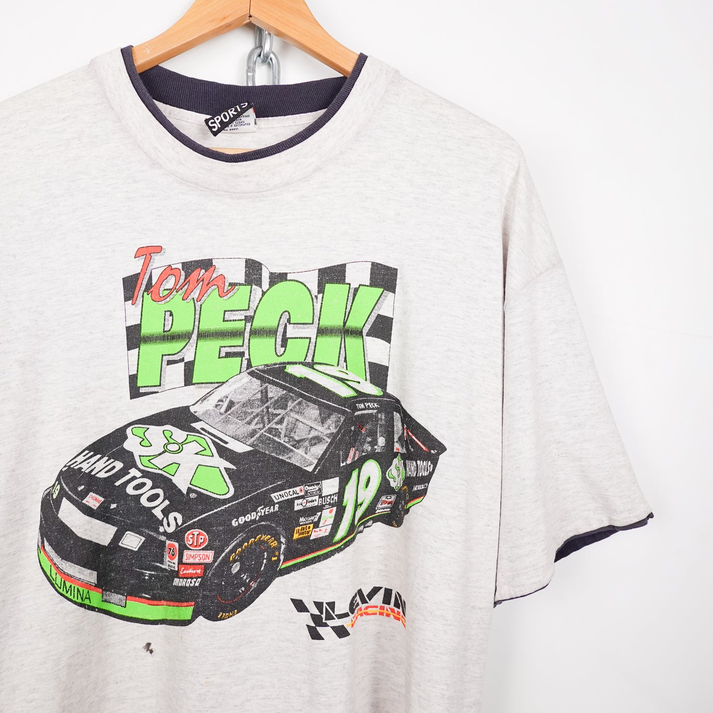 Vintage Tom Peck Racing Tee - Size XL