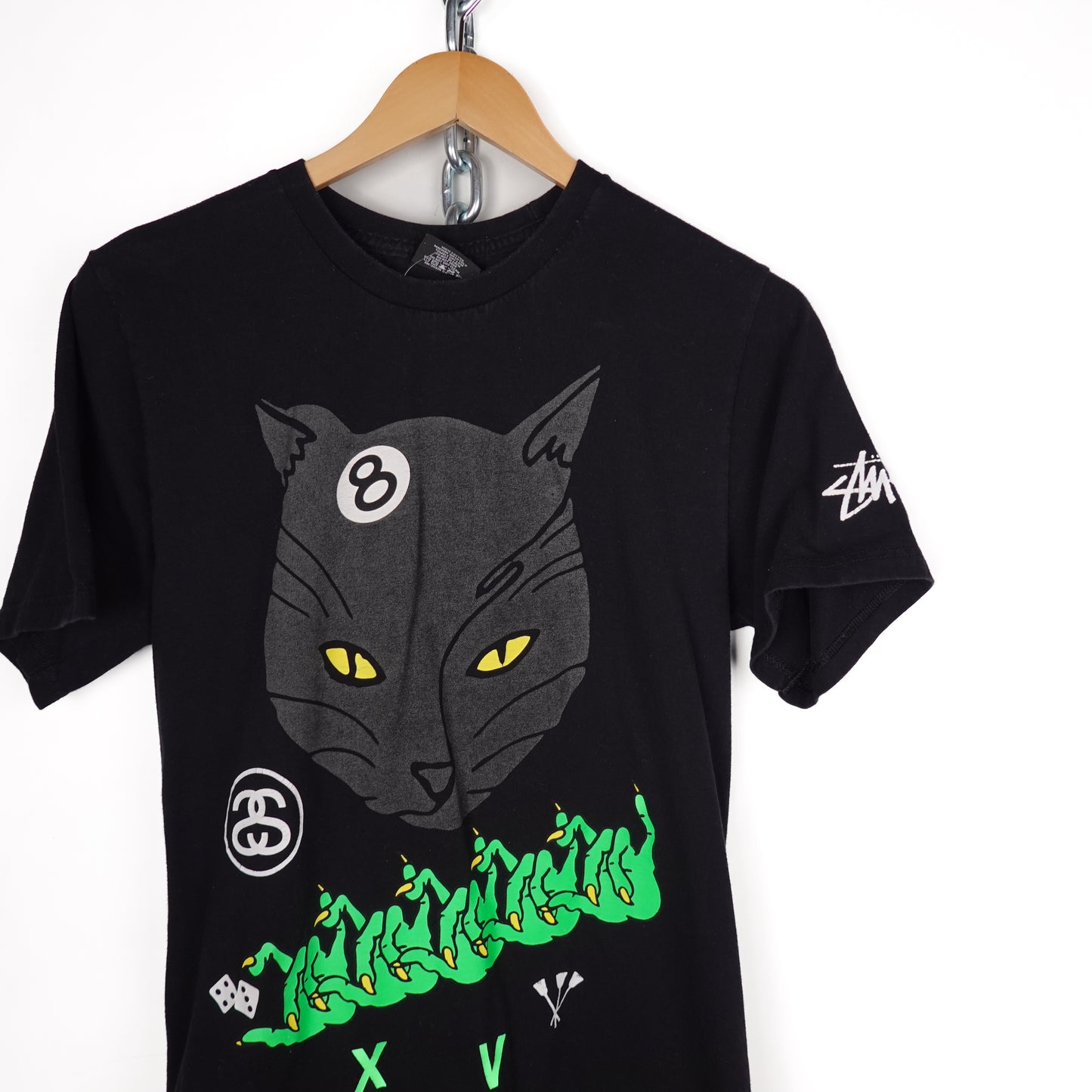 Stussy Cat 8-Ball Tee - Size S