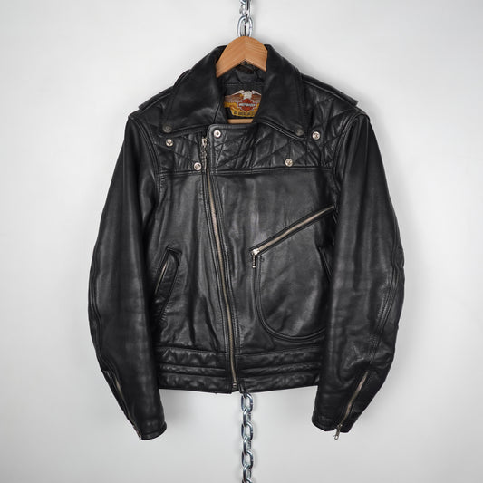 Harley-Davidson Leather Biker Jacket - Size S