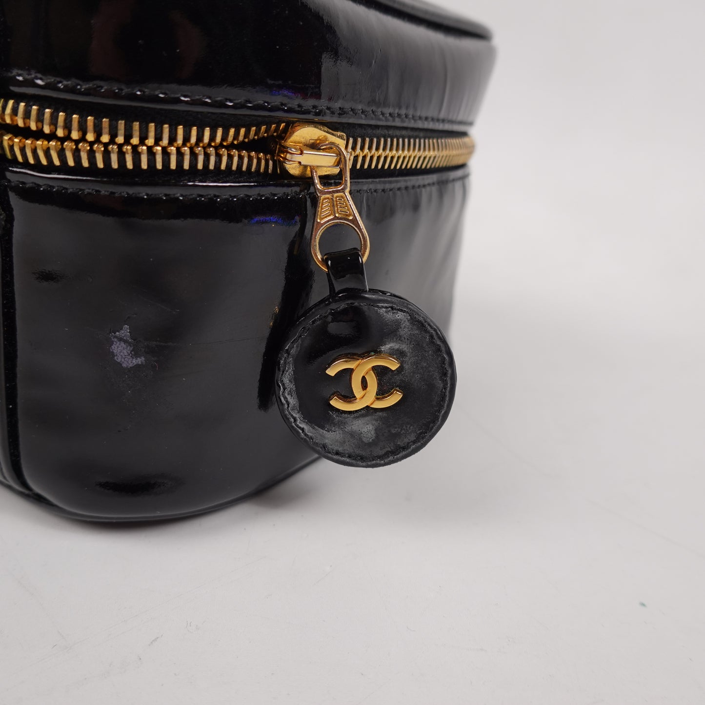 1990s Chanel Patent Leather Vanity Case
