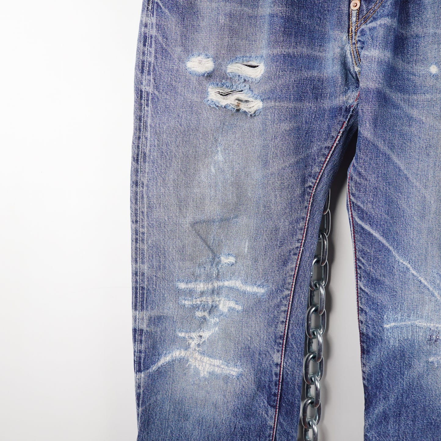 Viapiana Distressed Selvegde Denim - Size 30
