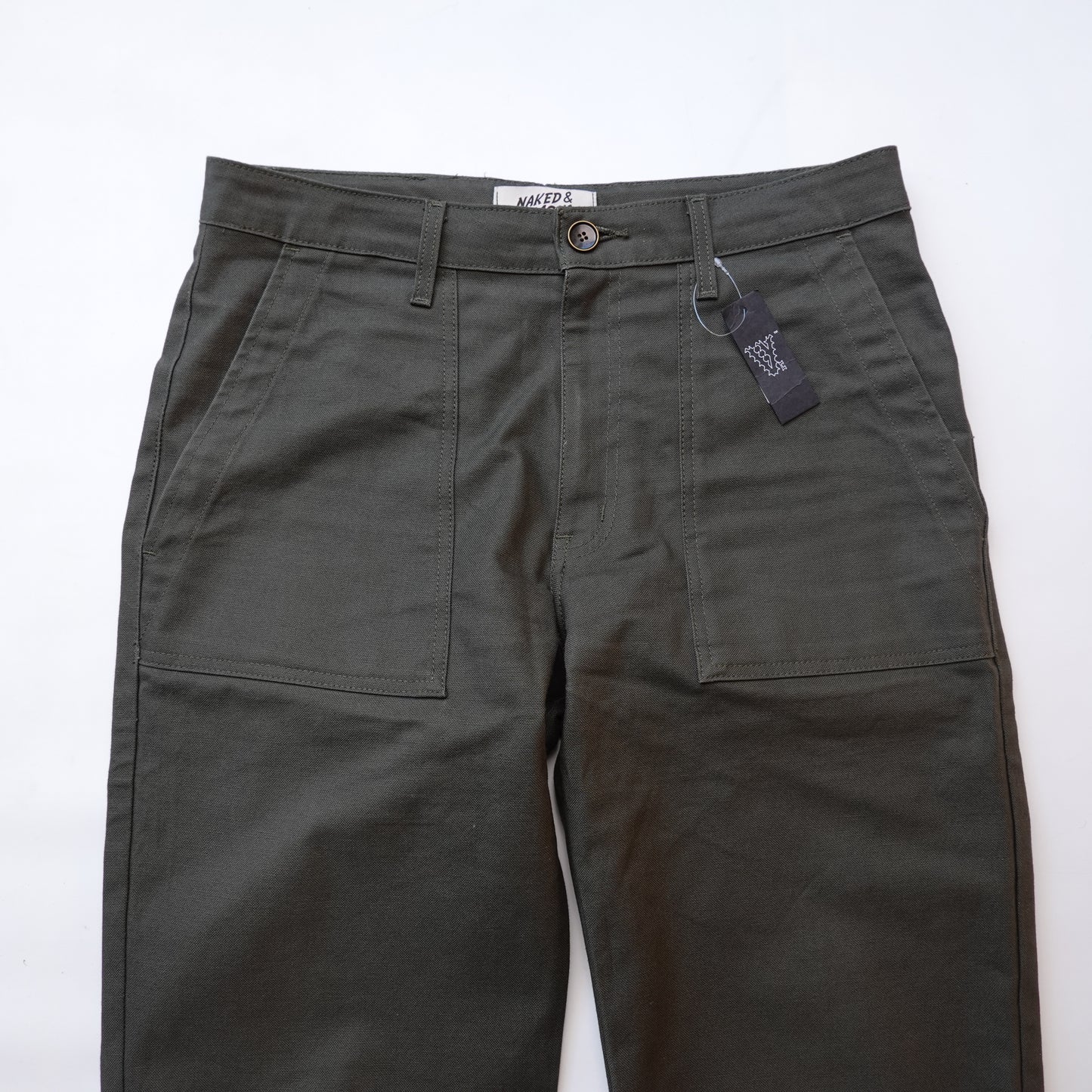 Naked & Famous Green Work Pants - Size 34