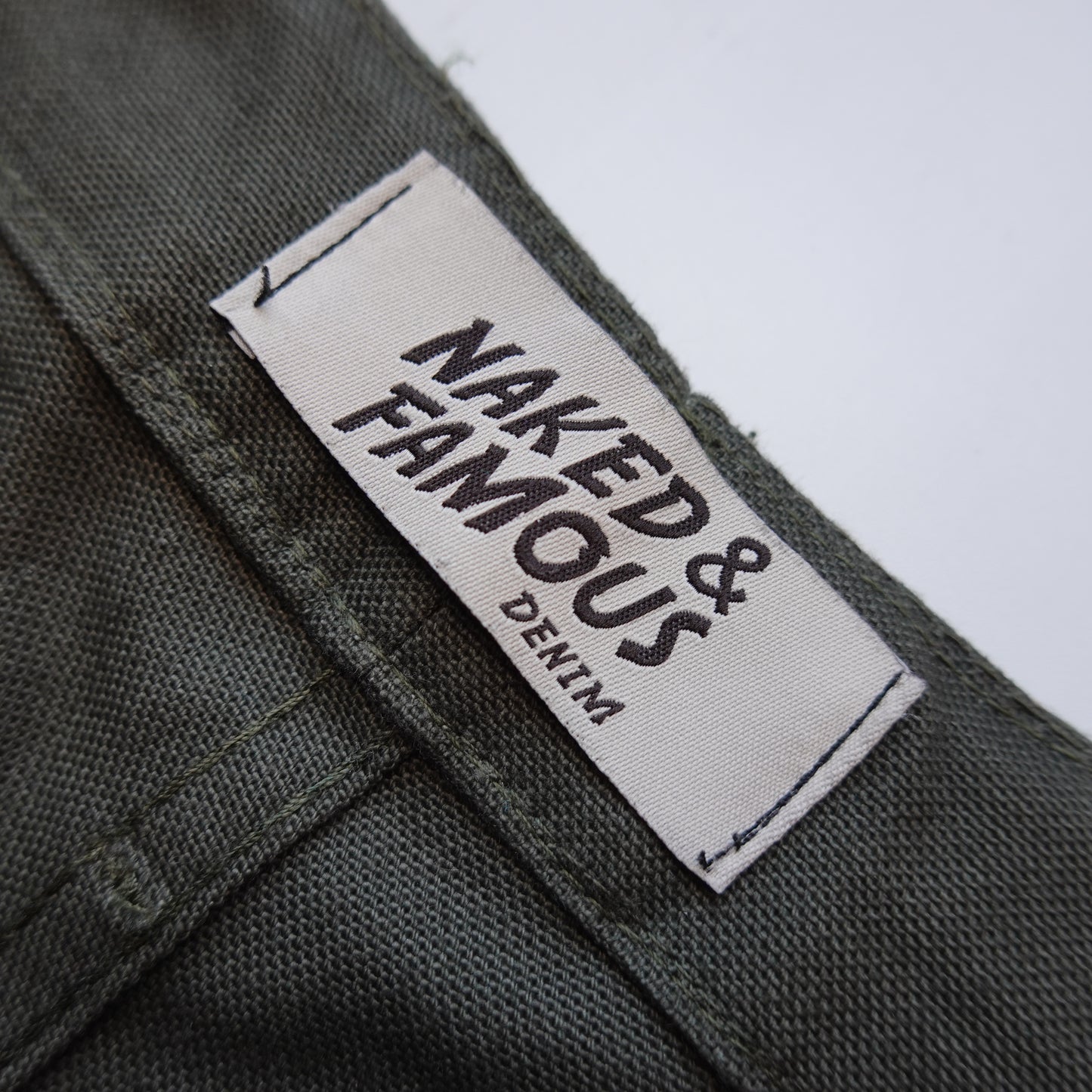 Naked & Famous Green Work Pants - Size 34