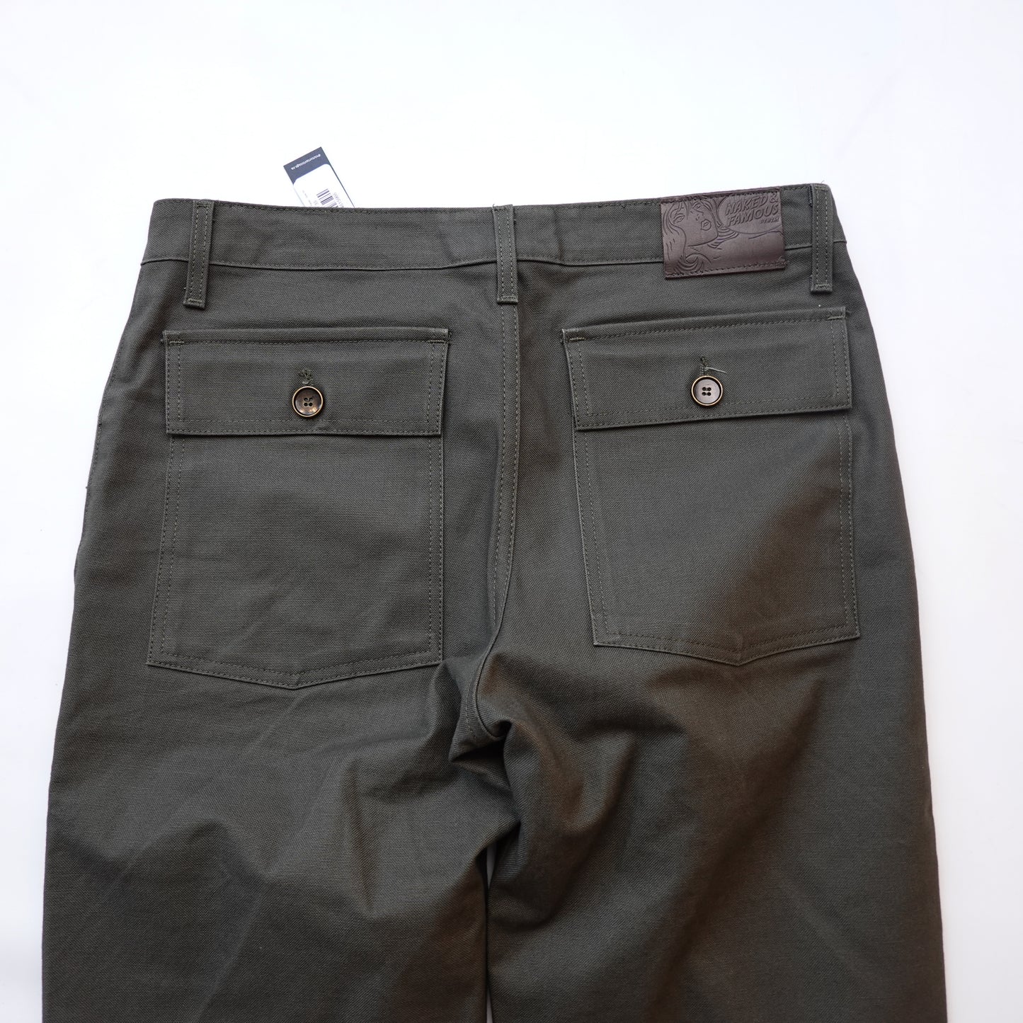 Naked & Famous Green Work Pants - Size 34