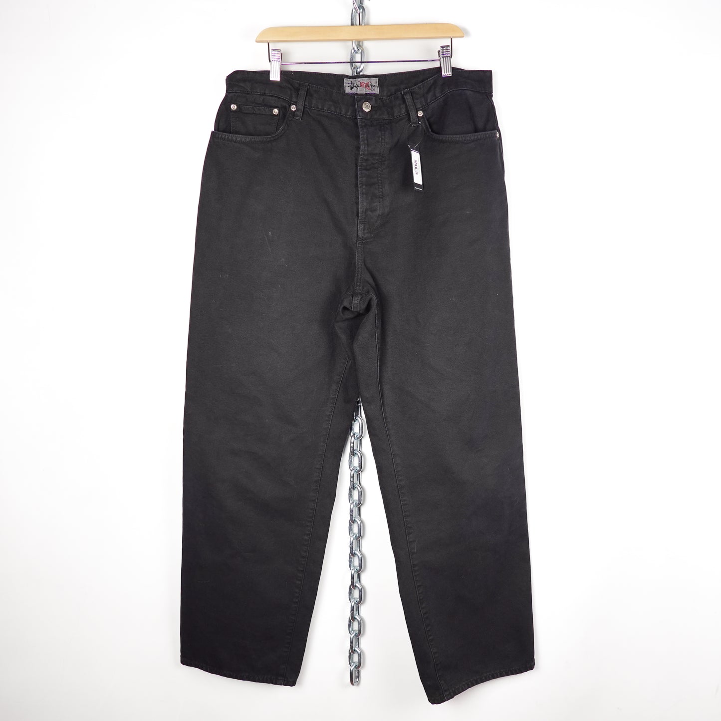 Stussy Bigol Black Jeans - Size 34