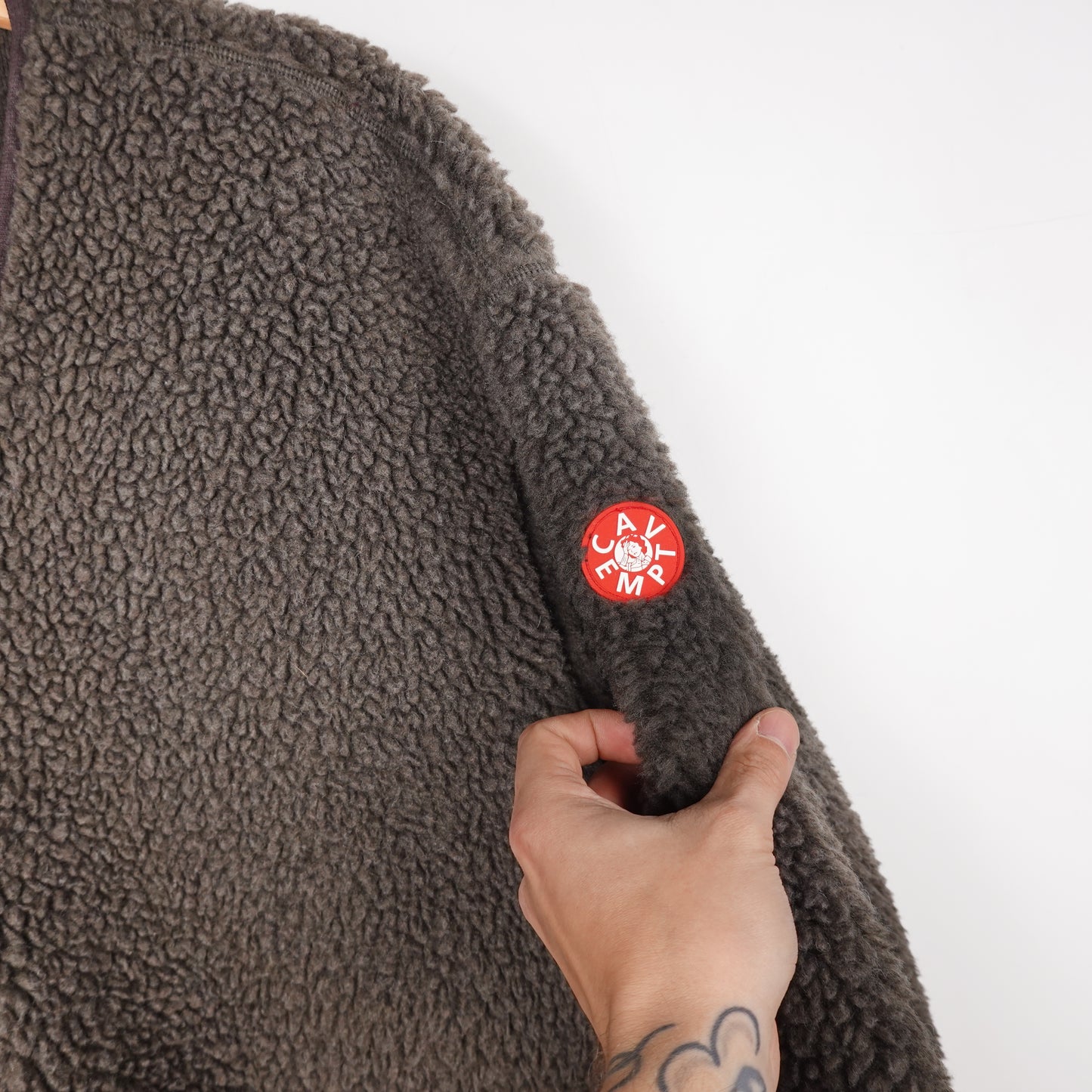 Cav Empt Deep Pile Fleece Zip Up - Size XL