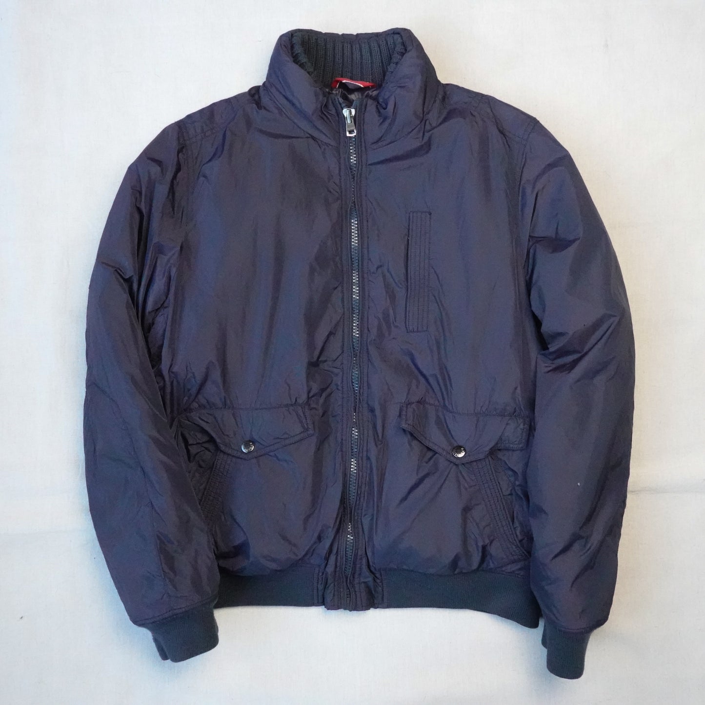 Y2K Tommy Bomber Jacket - Size L