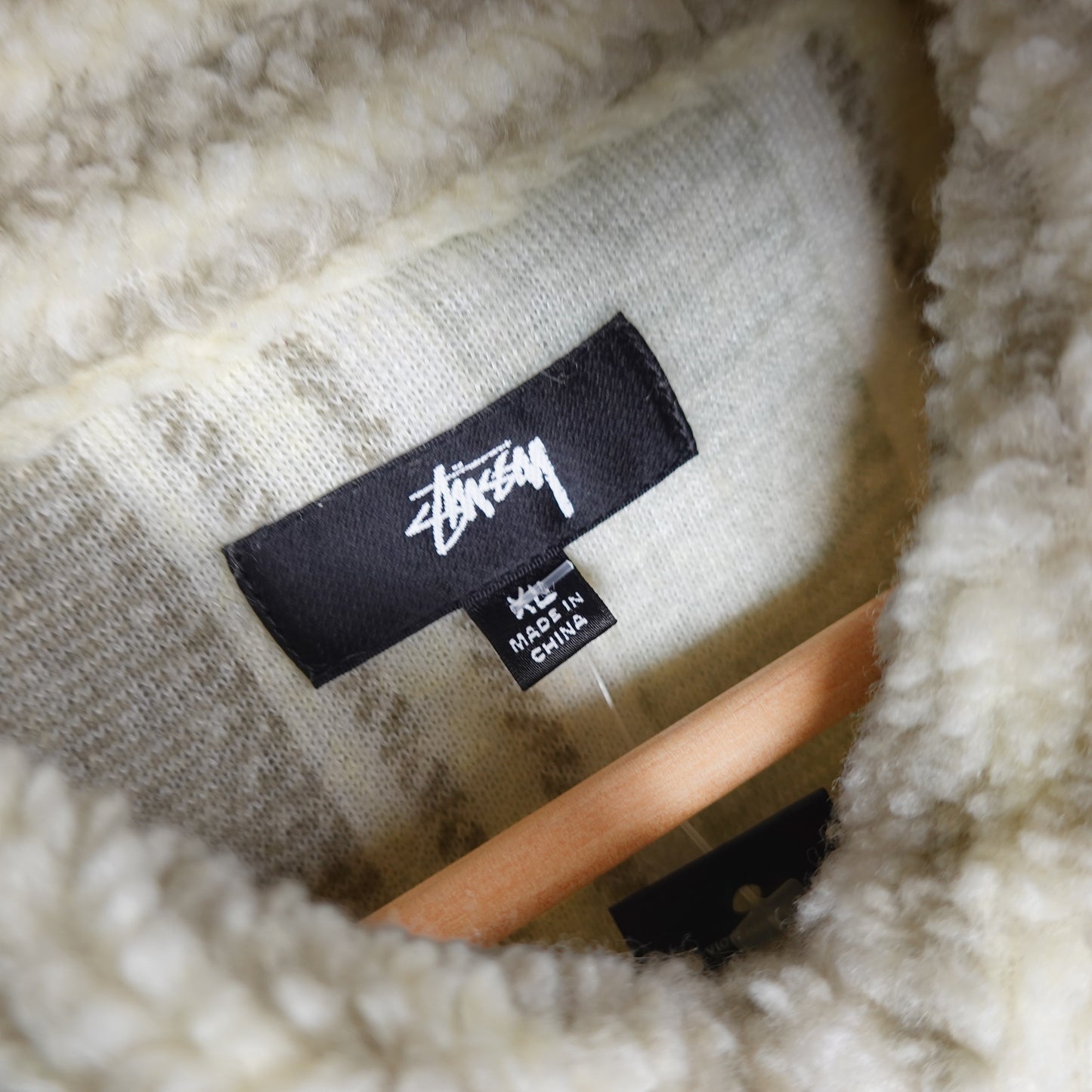 Stussy Fleece Button Up Shirt - Size XL