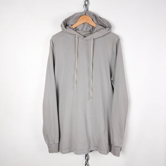 Rick Owens DRK SHDW Pullover Hoodie Stone Grey - Size L