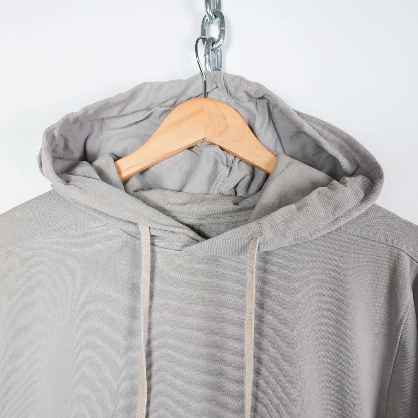Rick Owens DRK SHDW Pullover Hoodie Stone Grey - Size L