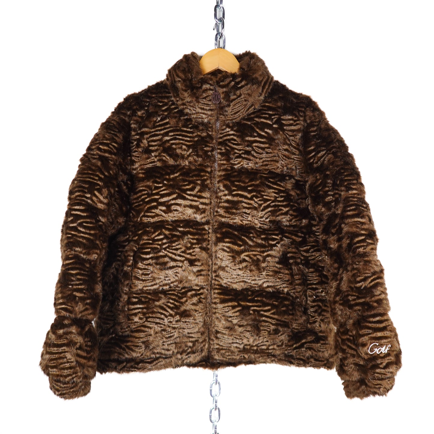 GOLF Feux Fur Down Jacket - Size S