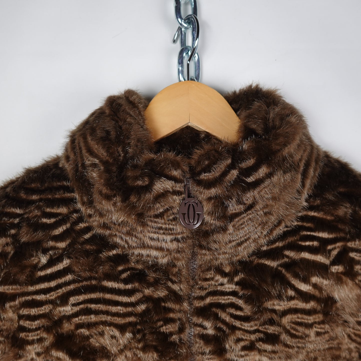 GOLF Feux Fur Down Jacket - Size S