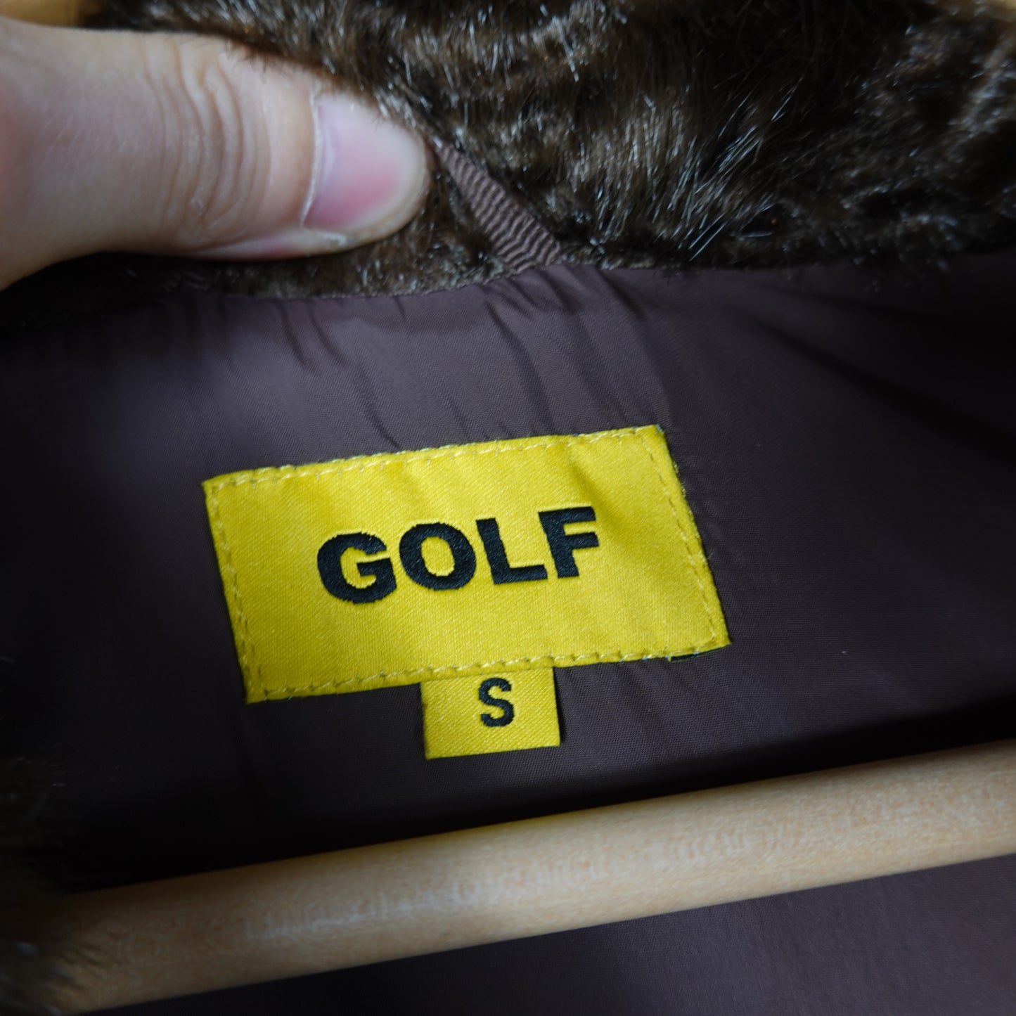 GOLF Feux Fur Down Jacket - Size S
