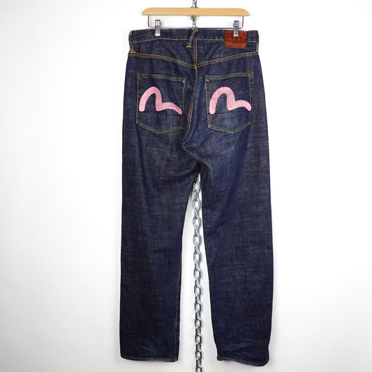 Evisu Pink Seagulls Jeans - Size 34