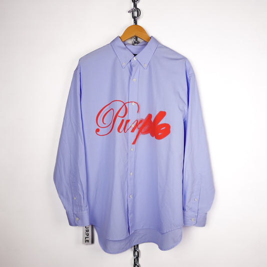 Purple Brand Button Up - Size M