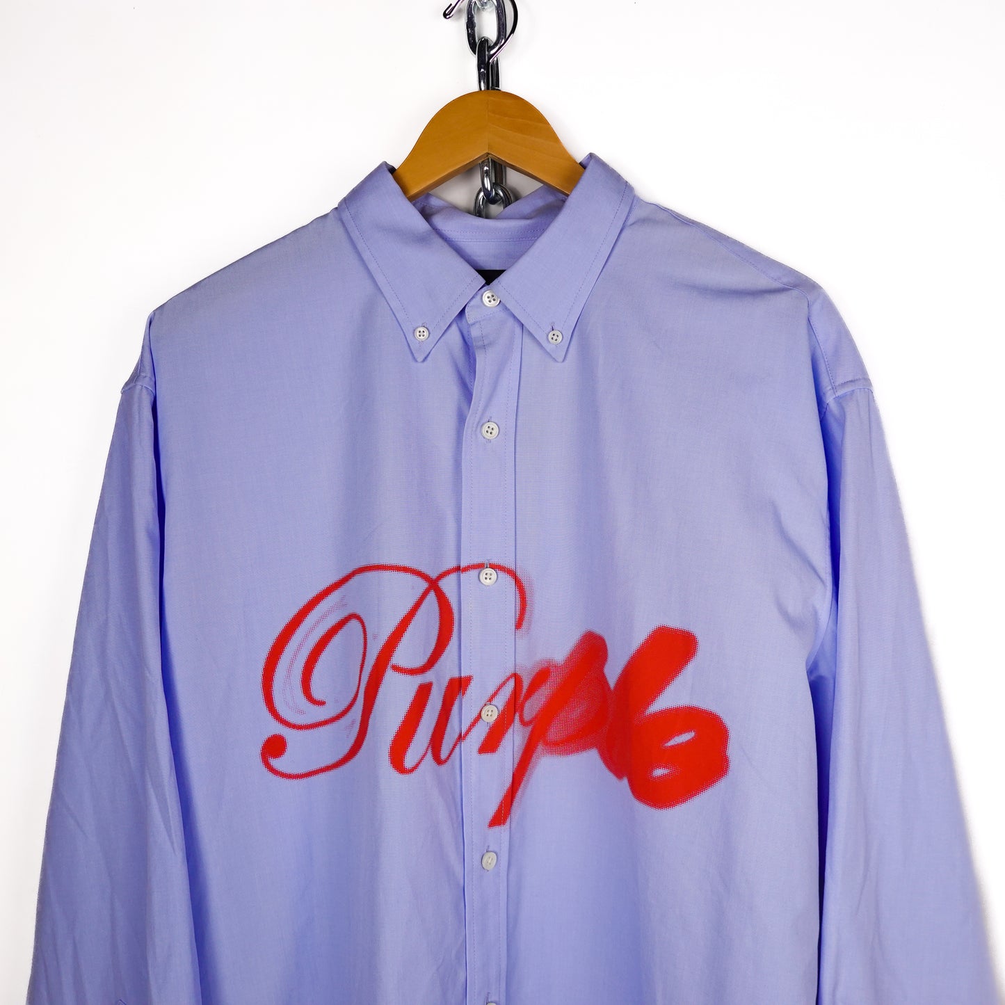 Purple Brand Button Up - Size M