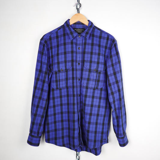 Filson Blue Plaid button Up - Size S